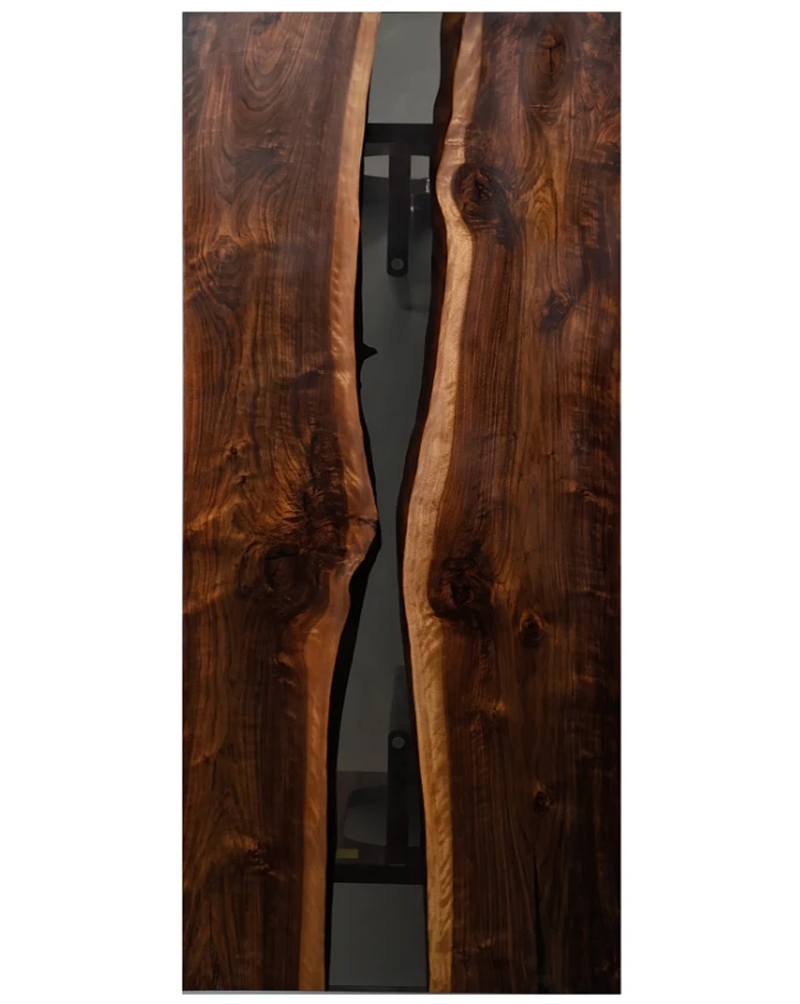 Matte wood with Glossy resin finish