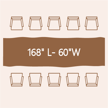 10-person dining table