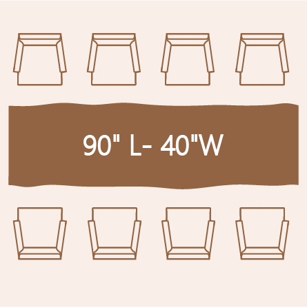 8-person dining table