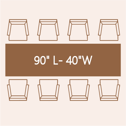 8-person dining table