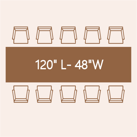 10-person dining table