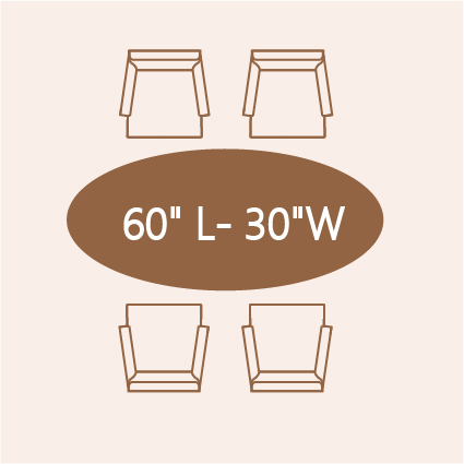 4-person dining table