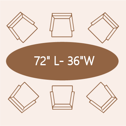 6-person dining table