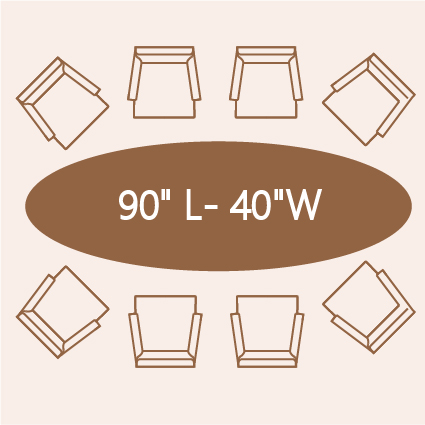 8-person dining table