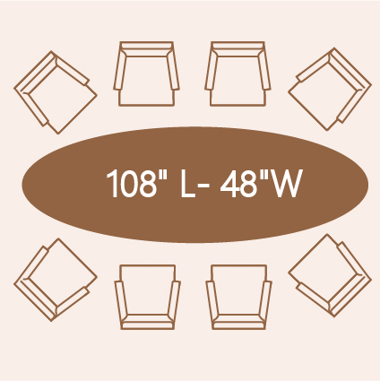 8-person dining table