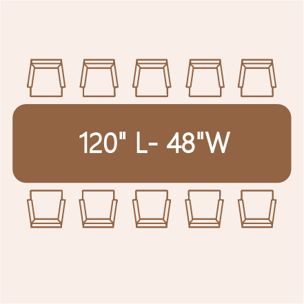 10-person dining table