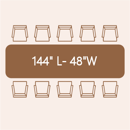 10-person dining table
