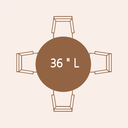 4-person dining table