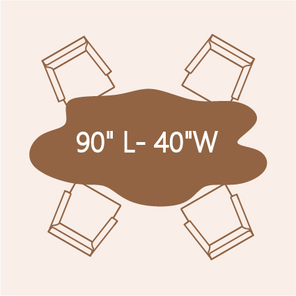 4-person dining table