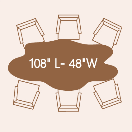 6-person dining table