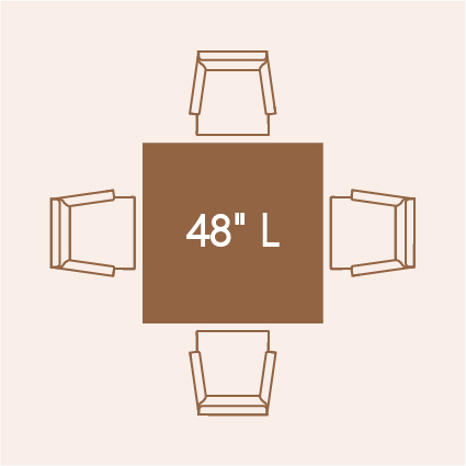 4-person dining table
