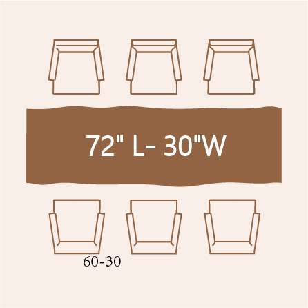 6-person dining table