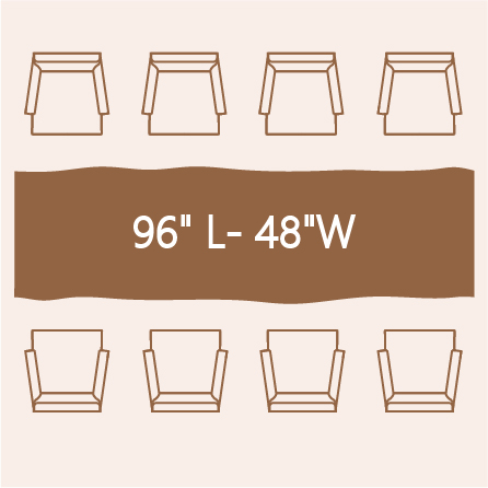 8-person dining table