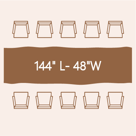 10-person dining table
