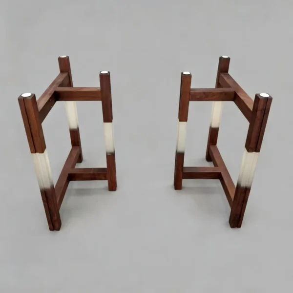 Alternative view of Epoxy resin table legs