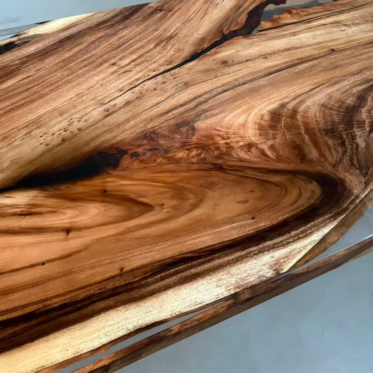 Walnut Epoxy Resin Table - Image 7