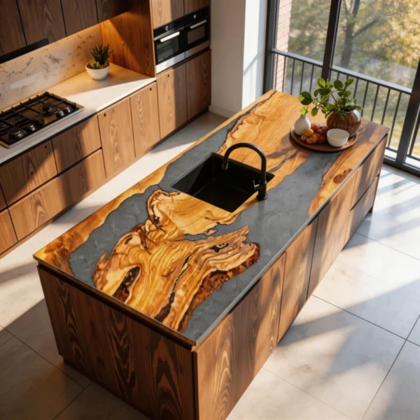 Epoxy Resin Kitchen Countertop