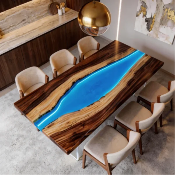 LED Epoxy Resin Table